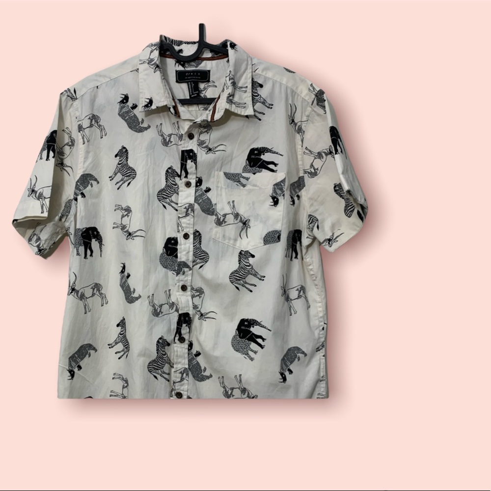 Men’s Elephant Tiger Zebra All Over Print